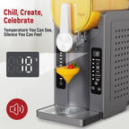 Slushie Machine: No Ice Needed All-in-One Slushy Maker for Home, Real-Time Temp Display, Auto-Clean, 6 Preset | Frozen Margaritas, Cocktails, Frapp��s, Ice Cream, Smoothies, Milkshakes,Summer Parties