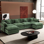 ihanherry 146-inch U-shaped modern sofa modular area cloud sofa