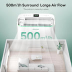 ZAFRO 8,000 BTU Portable Air Conditioners, 4 Modes Portable AC Unit with Fast Cooling/Energy Efficient/Remote/24Hrs Timer for Bedroom/Dorms/Indoor Rooms, White