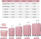 Luggage 6-piece hardshell expandable suitcase lightweight travel carry-on luggage set