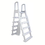 Aqua Select Flip-Up A-Frame Ladder for Above Ground Swimming Pools 48-54H
