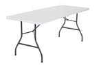 Cosco 6 Foot Premium Folding Table, White Speckle
