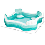 Funsicle 8.7ft Summer Escape Pool, Inflatable Family Swimming Pool, Lagoon Blue, Rectangular, Age 6 & up