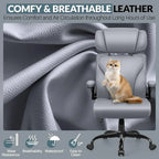 Office Chair Large High-Foot Computer Desk Chair Chair Lumbar Support Rotating Computer Chair