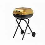 Americana Walk-A-Bout, Original Square Charcoal Grill-100% Pre-Assembled Portable Steel, Blue