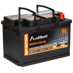 Anlibatt BCI Group 49 Battery, AGM 12 Volt Rechargeable Automotive Batteries for Car, H8 900CCA 95Ah 160RC Maintenance Free