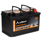 Anlibatt BCI Group 48 Battery, AGM 12 Volt Rechargeable Automotive Batteries for Car, H6 760CCA 70Ah 120RC, Maintenance Free