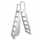 Aqua Select Flip-Up A-Frame Ladder for Above Ground Swimming Pools 48-54H