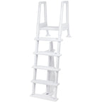 Aqua Select Heavy Duty Resin In-Pool Ladder w/ Entrapment Barrier for Above Ground Pools