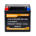 Autocessking Platinum AGM Battery, Group 47 Rechargeable Automotive Batteries for Car, 12V H5 680CCA 60Ah 100RC