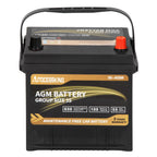 Autocessking Platinum AGM Battery, Group 47 Rechargeable Automotive Batteries for Car, 12V H5 680CCA 60Ah 100RC