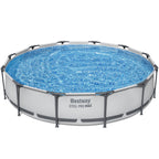 Bestway 12' x 30 Steel Pro Round Frame Above Ground Pool Set with Filter Pump