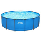 Bestway Steel Pro MAX 15’ x 48 Metal Frame Above Ground Pool, Blue, POOL ONLY