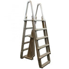 Confer Adjustable Above Ground A Frame Pool Ladder, Steel Plastic, 48-54, 300 lbs