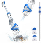 SYVIO 40W Cordless Handheld Pool Vacuum Cleaner, 18.5 GPM Rechargeable Pool Vacuum, 75 Min Runtime, 2 Hr Fast Charging for Pool, Spa & Hot Tub with 87.5 Telescopic Pole