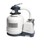 Intex10 inch Krystal Clear Sand Filter Pool Pump, 1500 Gph Motor 1200 GPH System Flow Rate with GFCI, 110-120 V