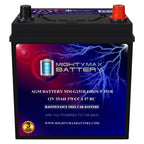 MM-H5 Start and Stop Car BCI Group Size 47 12V 60 AH, 100RC, 680 CCA Rechargeable AGM Car Battery