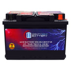 MM-H5 Start and Stop Car BCI Group Size 47 12V 60 AH, 100RC, 680 CCA Rechargeable AGM Car Battery