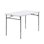 Mainstays 4' Adjustable Height Centerfold Folding Table, Black