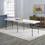 Mainstays 8' Rectangle Centerfold Folding Table, White