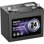 SGFYO Group Size 27M Dual Purpose Marine Battery,12V 92Ah 800CCA 175RC AGM Starter and Deep Cycle RV & Boat Batteries