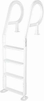 XtremepowerUS Pool Ladder 4-Step for 48-54 Above Ground Pools, 300LB, Swimming Pool Ladder