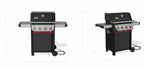 Weber Spirit Gas Grill, E-425 4 Burner Propane Gas Grill with Wheels, Black