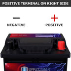 MM-H5 Start and Stop Car BCI Group Size 47 12V 60 AH, 100RC, 680 CCA Rechargeable AGM Car Battery