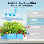 Hydroponic Planting System Kit 12 Watering Planters Smart Indoor Garden with APP