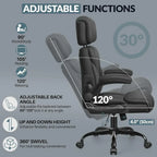 Office Chair Large High-Foot Computer Desk Chair Chair Lumbar Support Rotating Computer Chair