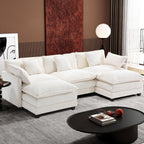 ihanherry 146-inch U-shaped modern sofa modular area cloud sofa