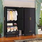 Steel Armoire Wardrobe Closet, 71 Metal Clothing Storage Cabinets