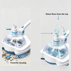 Cleaning Supplies 1 — Swimming Pool Vacuum Brush Head Manual Handheld Cleaning Tool for Pool White Vacuum Accessories for Filtration and Debris Removal, 27x20 cm, White