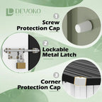 Devoko Outdoor Storage Shed Lockable Metal Garden Shed Steel Anti-Corrosion Storage House