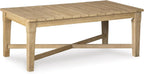 Coastal view outdoor terrace eucalyptus sofa