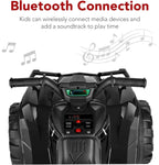 Best Choice Products 12V Kids Ride-On Electric ATV 4-Wheeler Quad Car Toy Bluetooth Audio