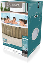 Bestway SaluSpa Miami EnergySense AirJet Inflatable Hot Tub Spa (71 x 26) | Portable Hot Tub with 2 Covers (1 Energy-Efficient Thermal Cover and 1 Standard Cover) | Fits Up to 2-4 Persons | Black
