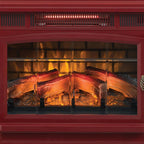 Freestanding Electric Fireplace Stove Heater with 3D Flame Effect for 1,000 Sq. Ft