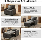 Sofa Bed Chair Convertible Sleeper Sofa with Pull-Out Bed