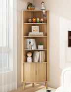 Corner Cabinet, 66.73'' Tall Modern Corner Bathroom Storage Cabinet