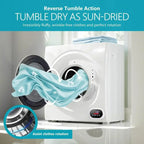 Compact Laundry Dryer 3.5 cu ft Front Load Stainless Steel Clothes Dryers With Exhaust Pipe
