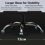 Gaming Chair with Massage Lumbar Support and Footrest Height Office Gaming Chair