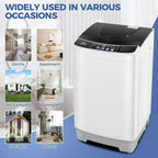 20Lbs Portable Washing Machine Nictemaw Portable Washer 2.8 Cu.ft Washer and Dryer Combo