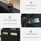 Adult Convertible Sleeper Chair Bed 3-in-1 Pull-Out Sofa Bed with USB/Type-C Ports Cup Holders