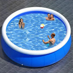 Inflatable Swimming Pool for Kids and Adults, 120 X 30 Large Ring Family Swimming Pool, Blow Up Pool for Outdoor, Garden, Backyard, Above Ground Pool