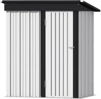 Devoko Outdoor Storage Shed Lockable Metal Garden Shed Steel Anti-Corrosion Storage House