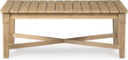 Coastal view outdoor terrace eucalyptus sofa