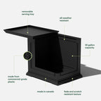Veradek 2-in-1 Tray and Storage Table – Black