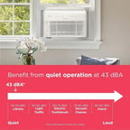 Frigidaire GHWQ103WC1 Inverter Quiet Temp Room Air Conditioner 10,000 BTU with Wi-Fi Connected