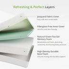 8-inch double mattress with memory foam for medium firm support
